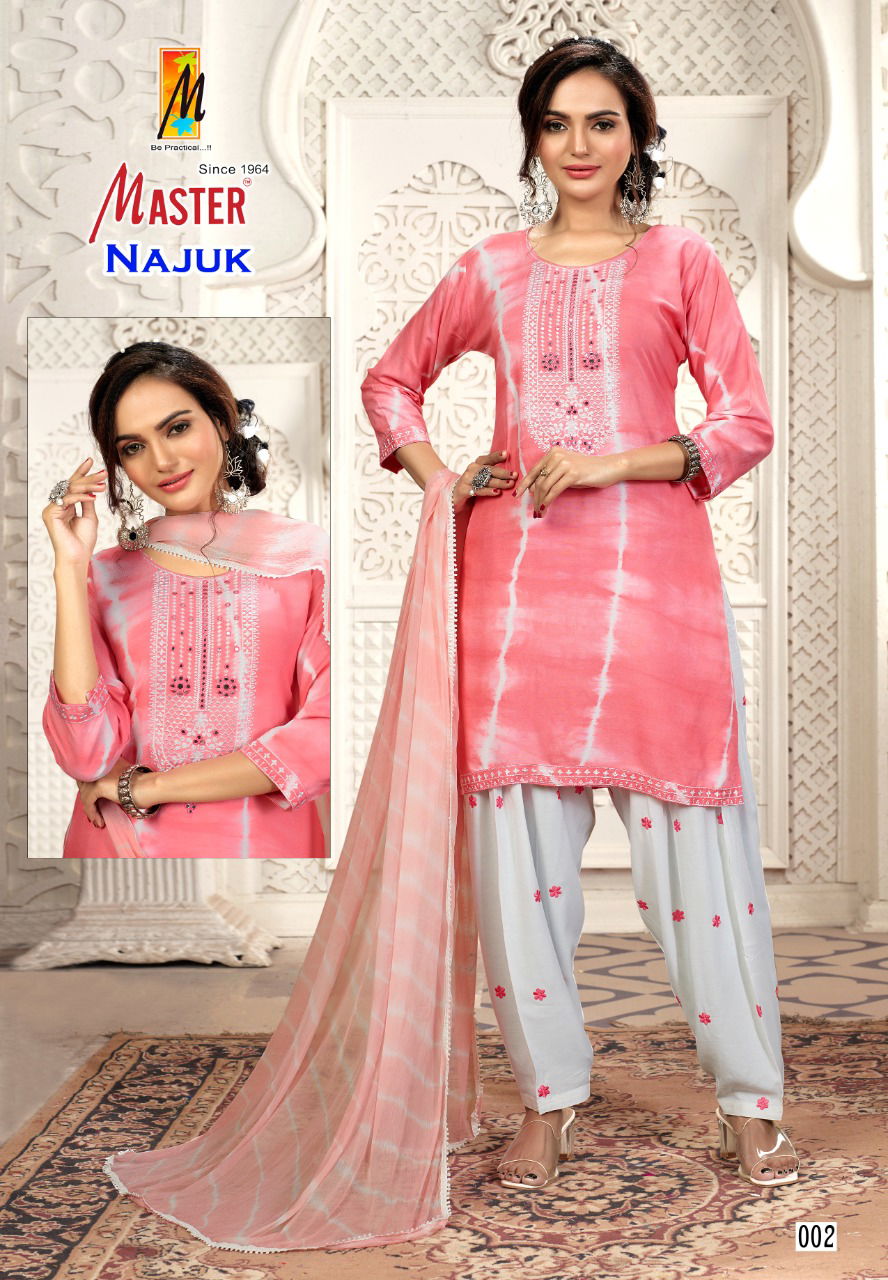 Master Najuk Ethnic Wear Wholesale Readymade Suits Catalog